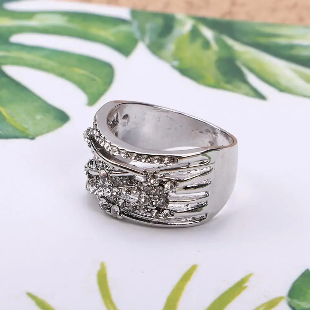 Роскошные Многослойные кольца с микро цирконием ретро крест модное широкое