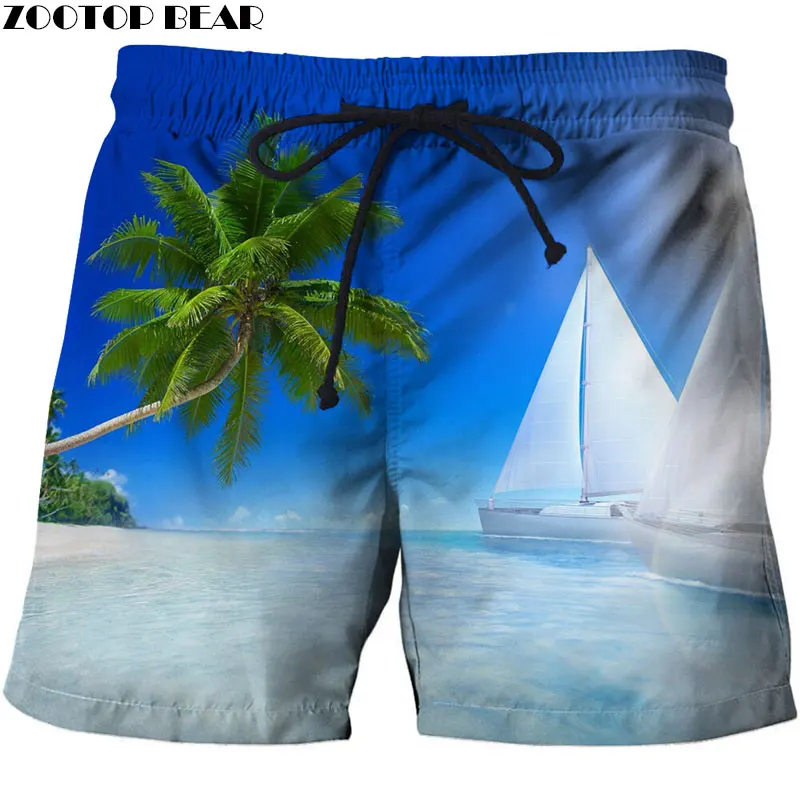 

2020 Men Beach Short 3D Print Men Short Casual Summer Cool Men Elastic Waist Male Fitness Shorts Drop Ship ZOOTOP BEAR