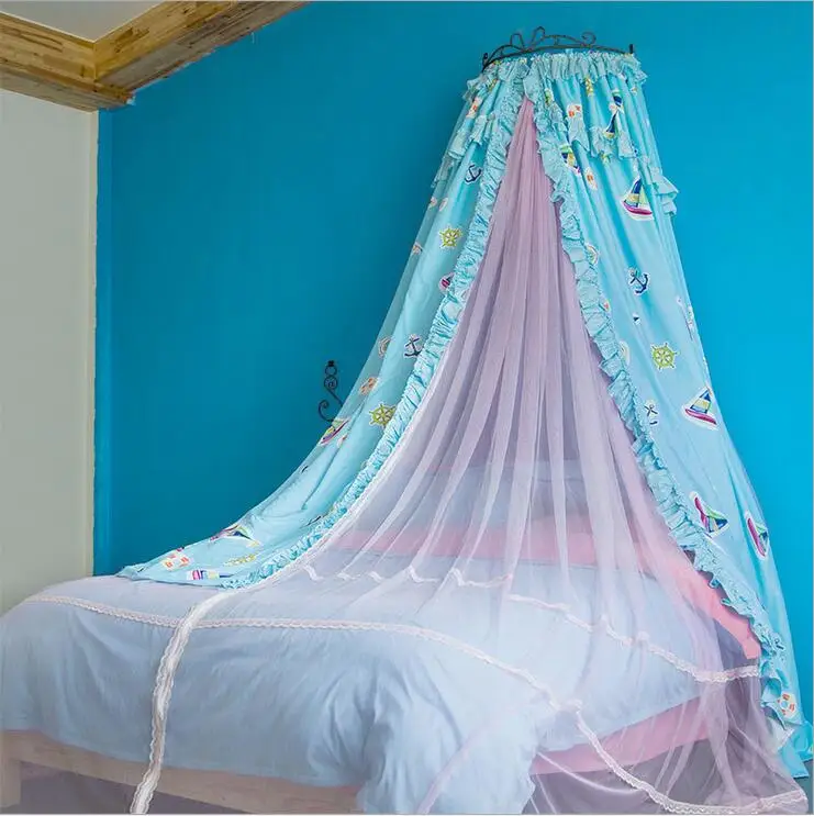 Новый роскошный дворец принцесса москитная сетка мультфильм парусная печать