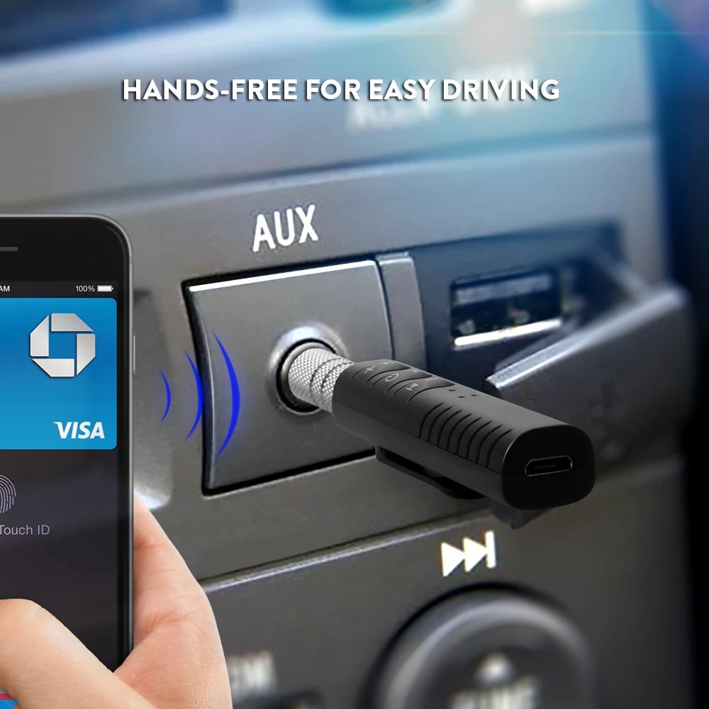 4 2 беспроводной Bluetooth Aux приемник адаптер 3 5 разъем Громкая связь автомобильный