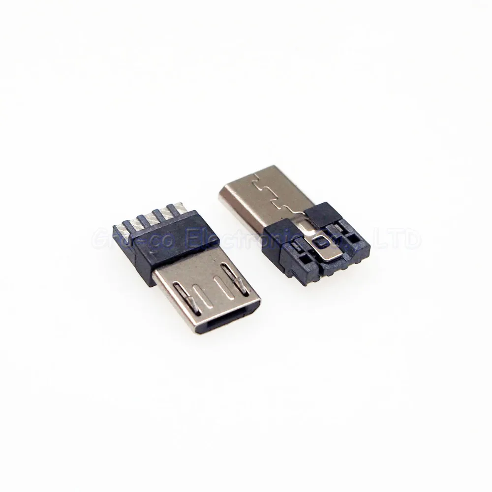 200 шт. Micro usb мужской телефон внешний вид 5P | Электроника