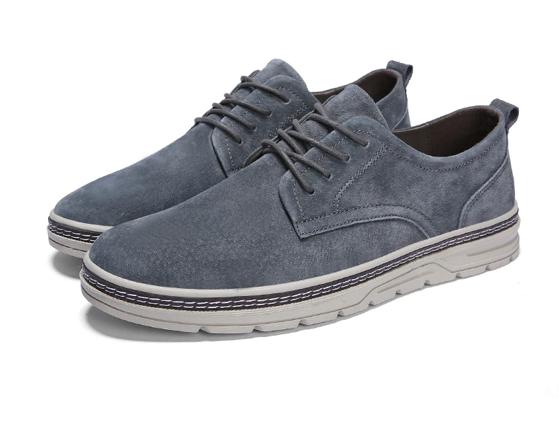 Men's shoes tide pigskin sewing thread breathable soft comfortable foot fashion casual | Обувь
