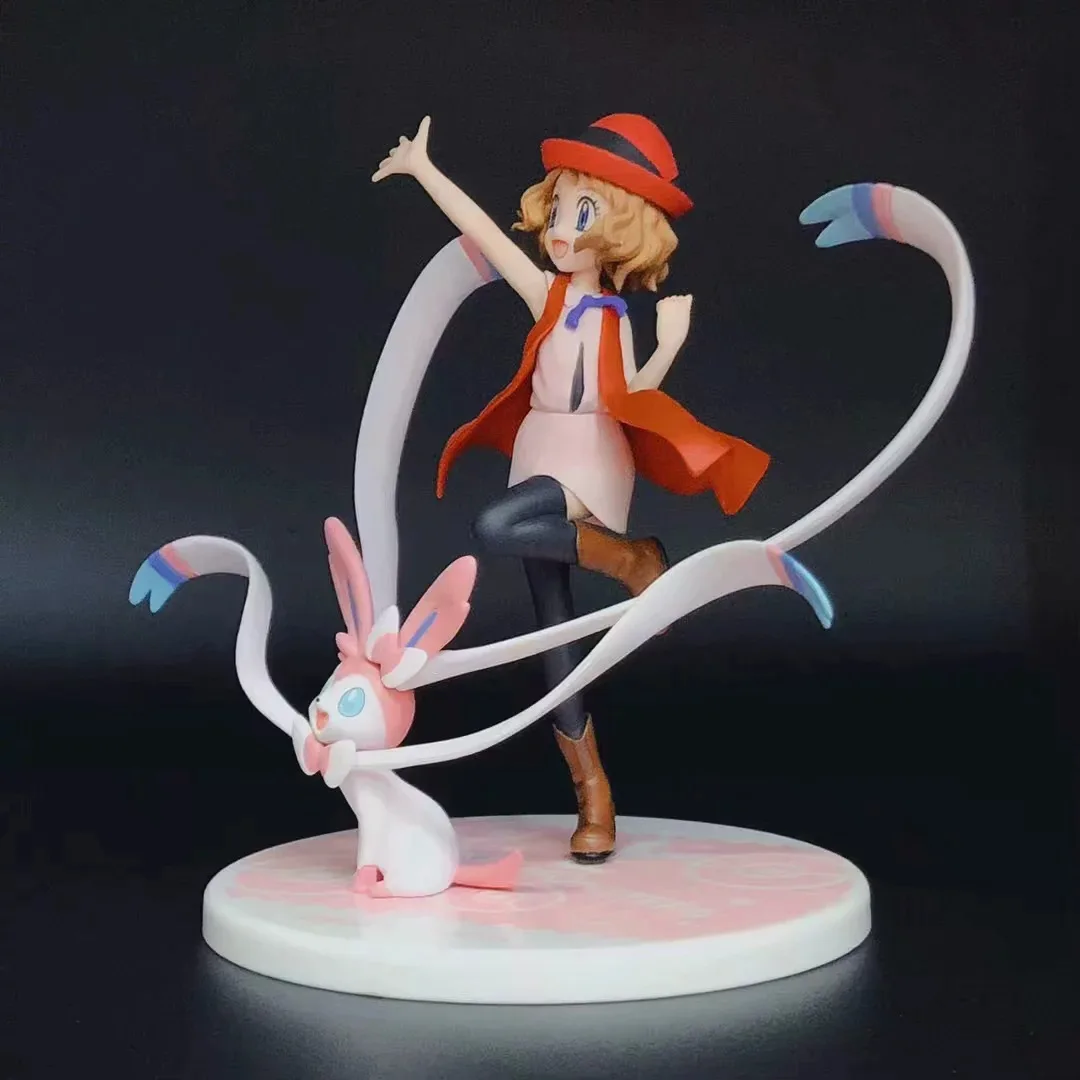 13 см GEM Serena & Nymphia Eevee Фигурки Коллекционная игрушка|Игровые фигурки и