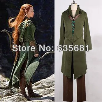 Комплект одежды для косплея cosmaug Tauriel Woodland Elf head of the Mirkwood Elven Guard Captain Cos|cosplay costume|costume