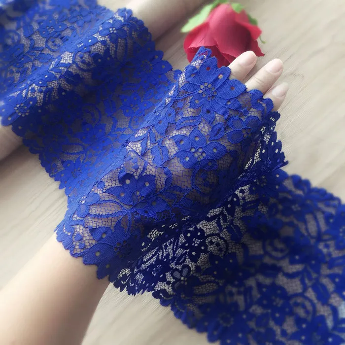 3 метра эластичная кружевная швейная лента Royalblue гипюровая отделка или тканевая