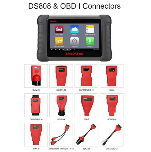 DS808K autel MaxiDAS DS808 обновленная версия autel DS708 ECU диагностический инструмент такая же Функция как Maxisys MS906 - Цвет: DS808K