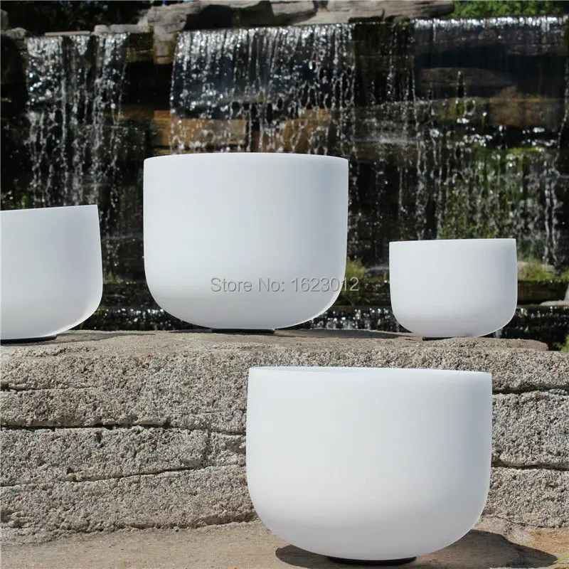 

12 inch any 1 of 7 Chakras for sound therapy Frosted Quartz Crystal Singing Bowl