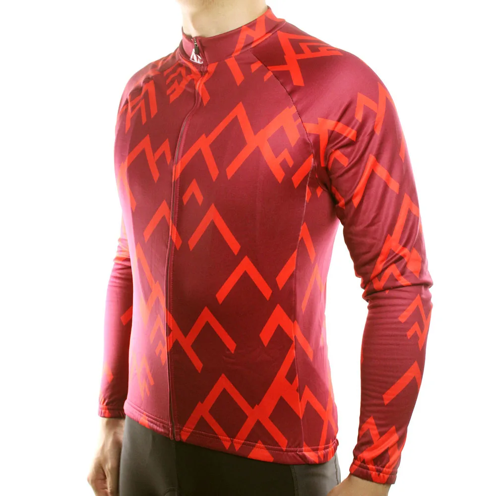 Ropa Ciclismo мужская теплая флисовая велосипедная одежда с длинным рукавом для