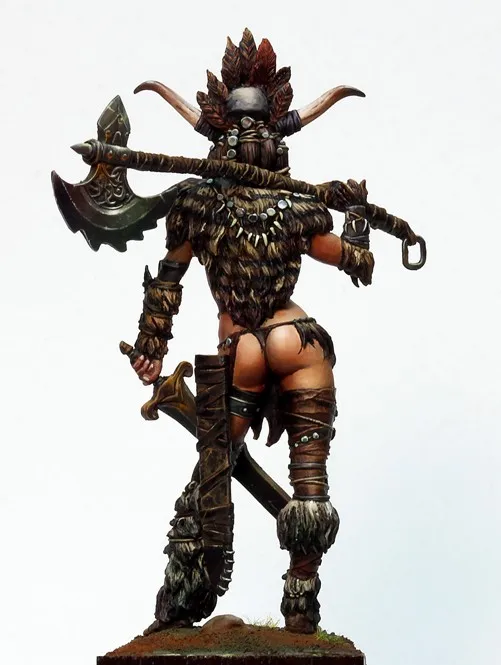 Фигурка женщины воина в масштабе 75 мм из смолы бесплатная доставка|resin model kits|kit
