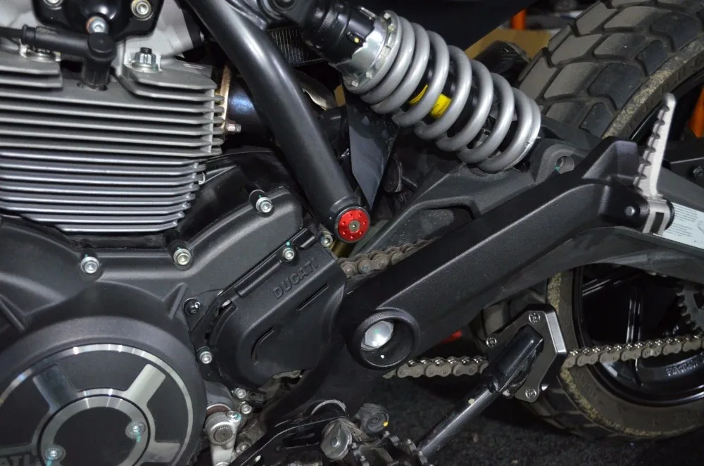 4 шт. для Ducati скремблер 800 рамка вставной Штепсель комплект алюминиевый красный -