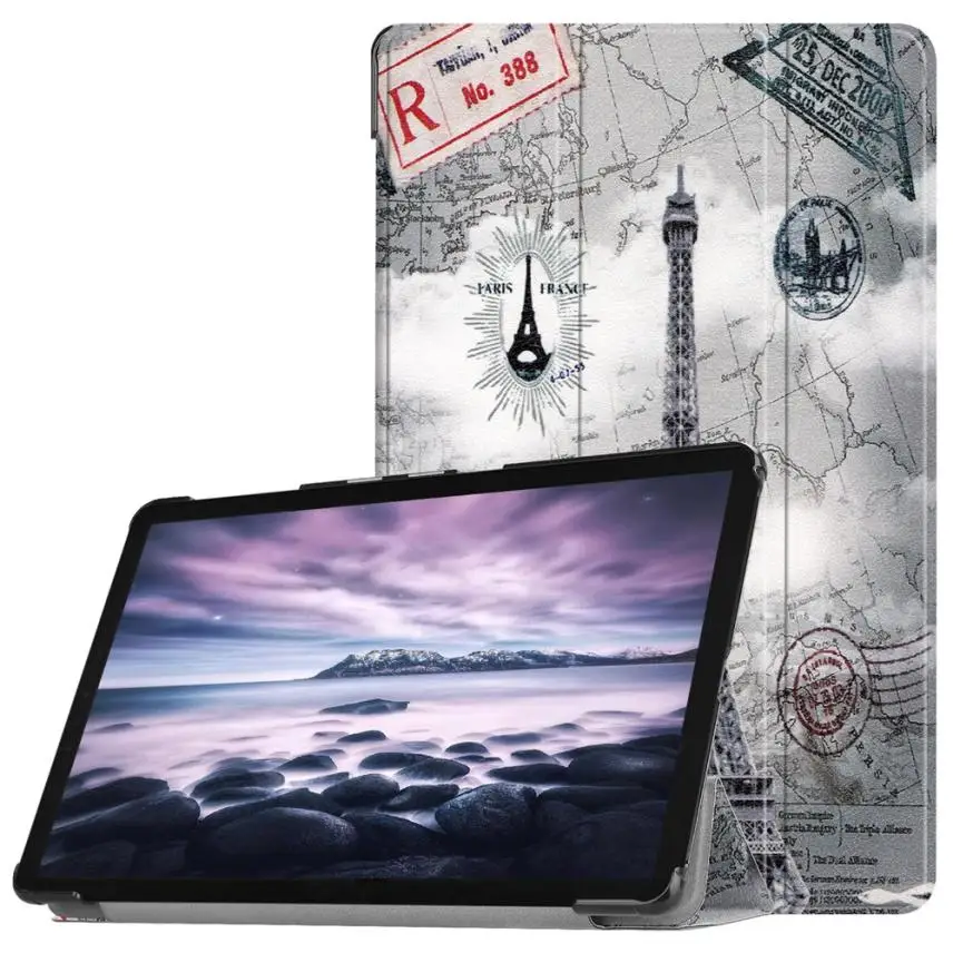 Высокое качество Tri-fold Кожа PU Смарт чехол для samsung Galaxy Tab A2 10,5 дюймов T595 l0808#3