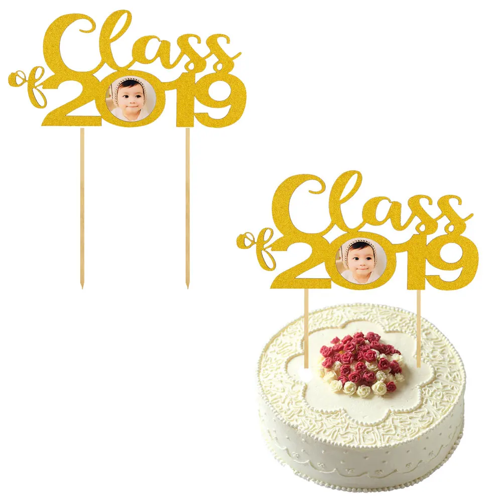 6 шт. класс торта Топпер Выпускной сезон 2019 креативные фото Декорации для товары