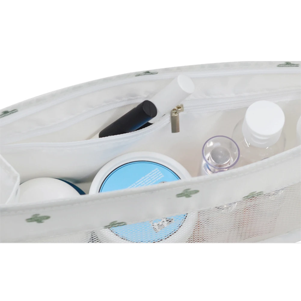 Simple Storage Bag Zipper Pouch Mesh Travel Unique Hanging Portable Washing Large Organizer Fashion Makeup | Дом и сад