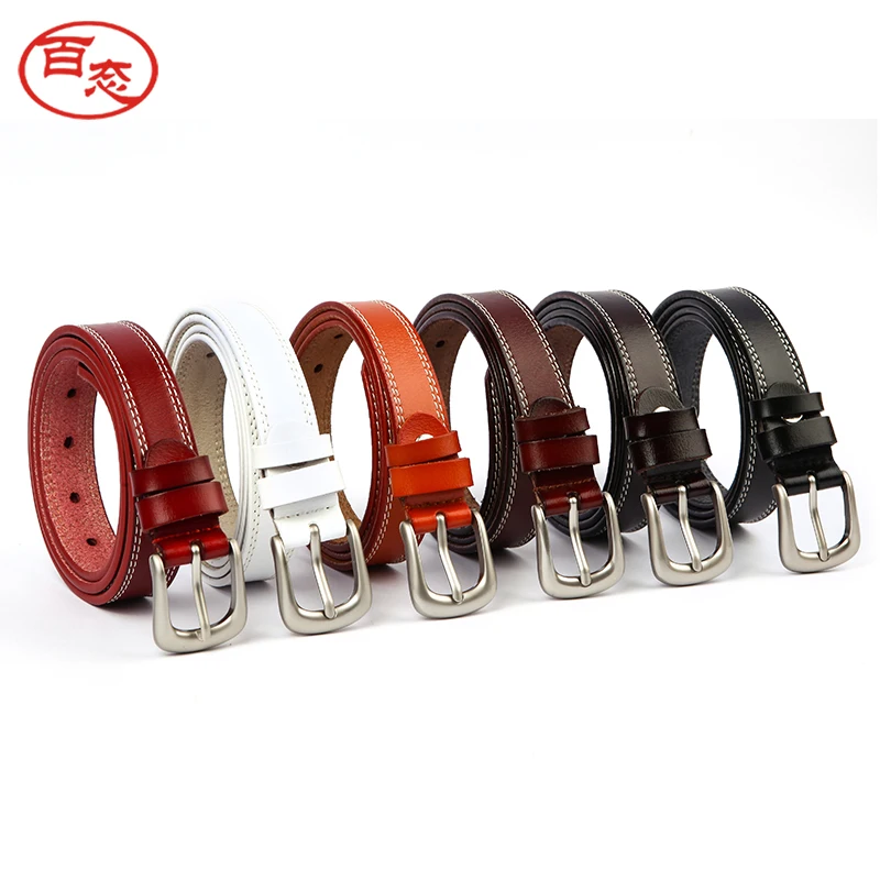 Для женщин Повседневное Пояса из натуральной кожи ремень для Джинсы Новая мода