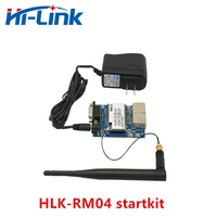 free shipping hlk rm04 uart serial port to ethernet wifi wireless module with adapter board development kit