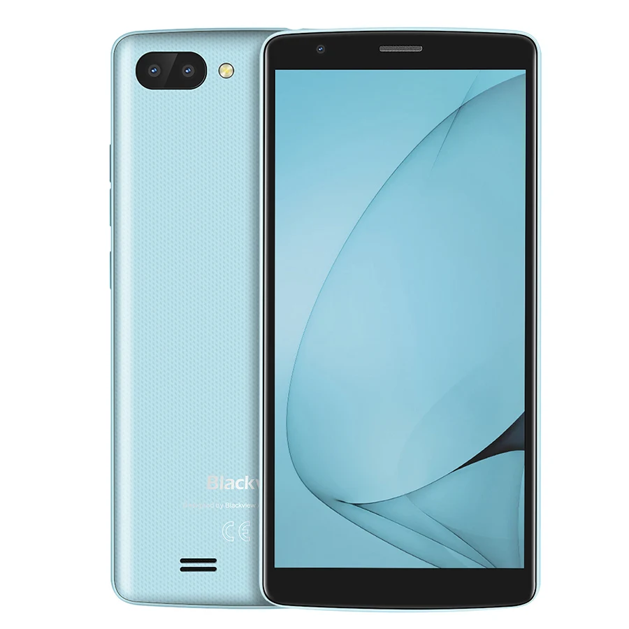 Blackview A20 смартфоны 18:9 5 дюймов Android Go двойная камера 1 Гб ram 8 rom MT6580M 5MP 3g мобильный