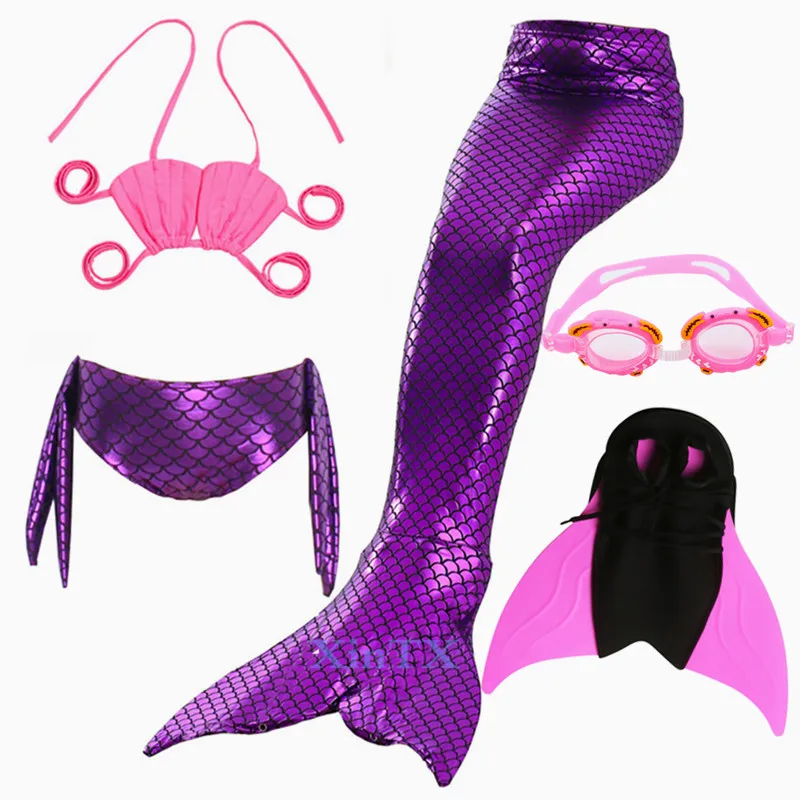 Необычные 5 шт. детские купальники с хвостами русалки моноластами новое