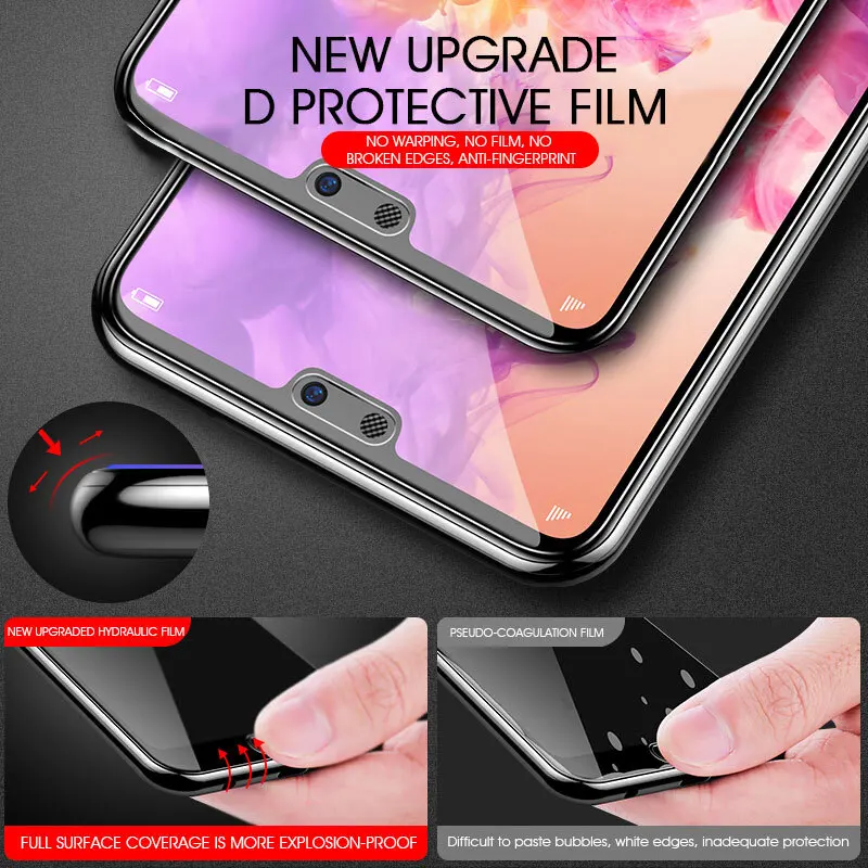 HD мягкая Гидрогелевая Защитная пленка для Huawei P20 Pro на P 20 Lite Полное покрытие