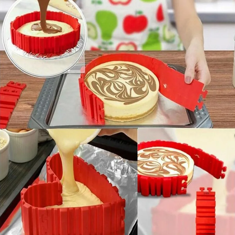 Food grade silicone cake mold magic baking stitch any shape multi-style modeling biscuits DIY fun puzzle 4 set |