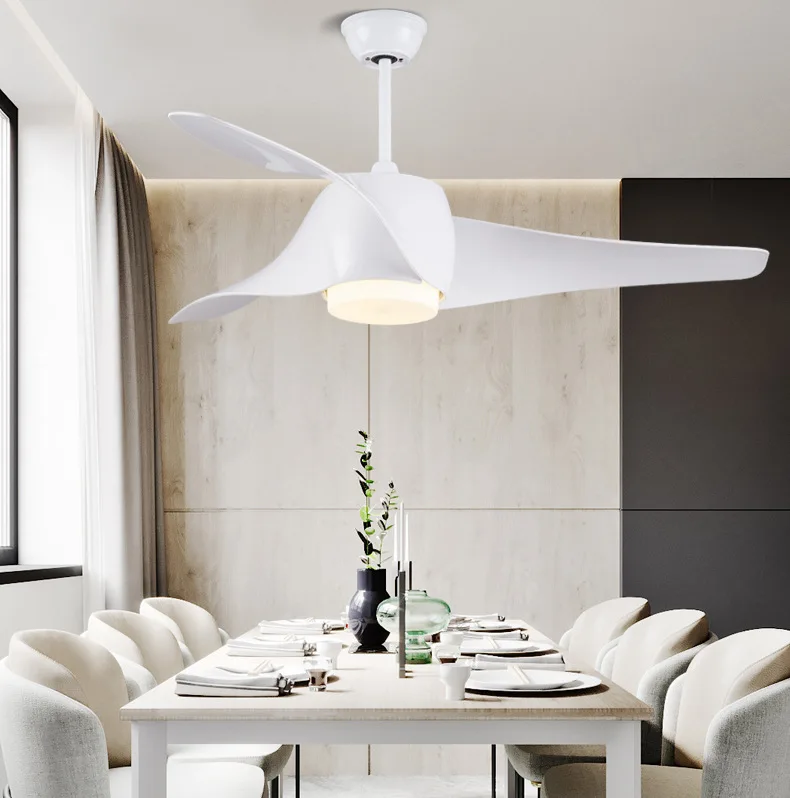 Простой современный светодиодный потолочный вентилятор в скандинавском стиле |