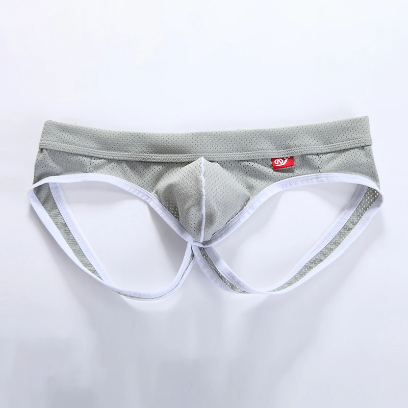 AIIOU пикантные мужские стринги и Jockstrap гей Сетчатое нижнее белье с дырками трусы