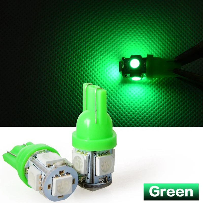 Автомобисветодиодный Светодиодная лампа T10 168 194 W5W 5 LED smd 5050 12 В/24 В|Сигнальная