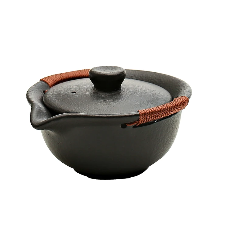 Черный TANGPIN японские керамические чайники balack gaiwan Чайник Китайский Чайник Посуда для напитков - Цвет: Черный