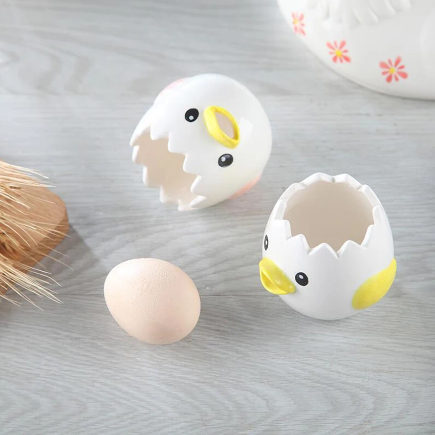 7x7cm Creative kitchen Egg Yolk Separator Eco Friendly Ceramic Divider Tools Kitchen Accessories Baking | Дом и сад