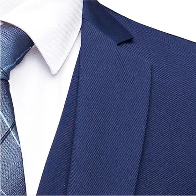 

(Jackets+Vest+Pants) men slim fit High quality cotton suits/Men mens groom to get married wedding dress Blazers/color 20 S-6XL