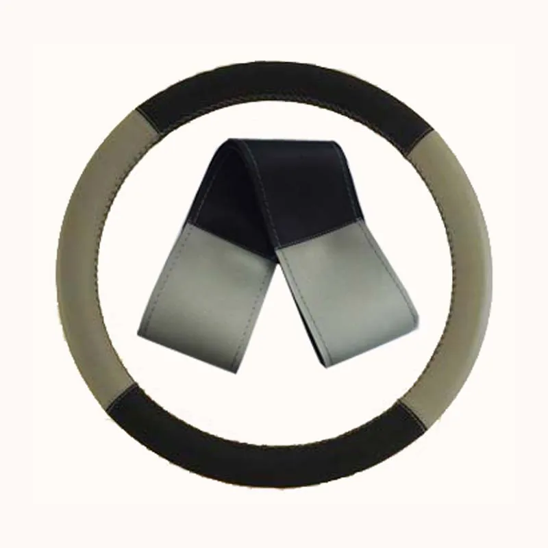 Верхний слой кожаный автомобильный Стайлинг чехол на руль гоночный
