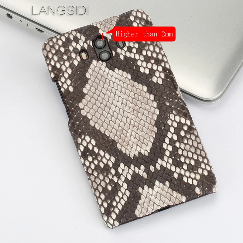 wangcangli For Huawei P9 Luxury handmade real python Skin leather phone case Genuine Leather | Мобильные телефоны и