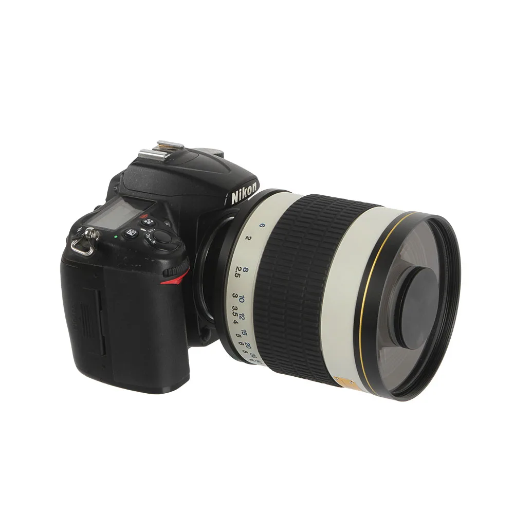 500 мм F/6 3 телефото ручной зеркальный объектив + T2 адаптер для Nikon D3200 D3300 D5200 D5500 D7000