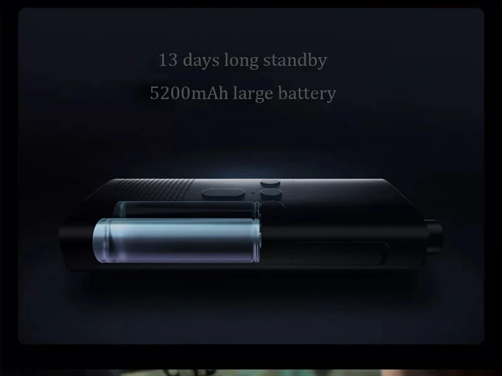 Xiaomi Mijia 5200 мАч портативная рация 2 5 Вт УФ двухдиапазонный радио IP65 Водонепроницаемый 13 дней в режиме ожидания интерфон расположение поделиться