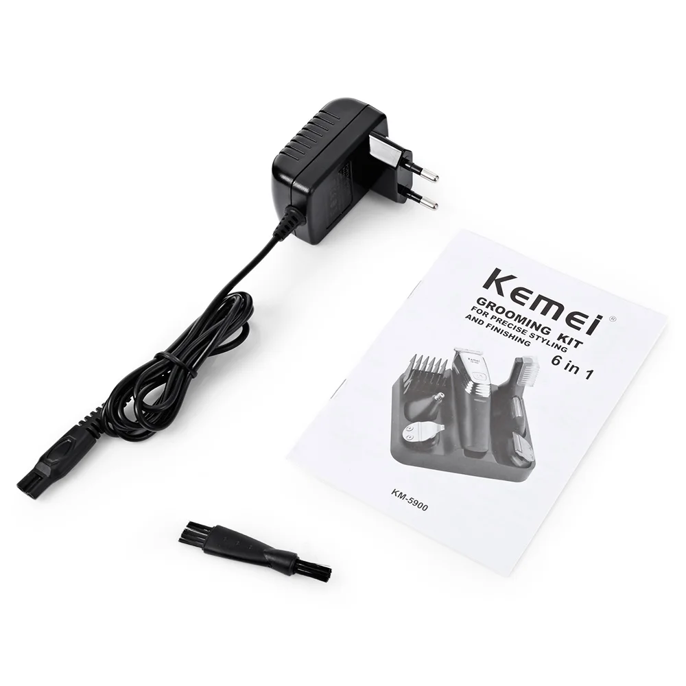 Kemei KM - 5900 многофункциональная Мужская машинка для стрижки волос серии 6 в 1 |