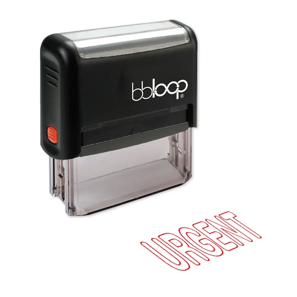 BBloop срочный контур курсивный самостоятельный штамп прямоугольный лазерная