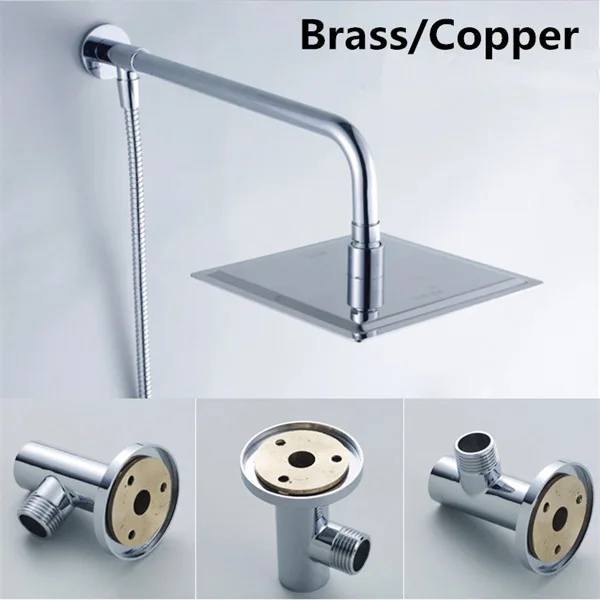 Хромированная латунная ручка для душа держатель крепление душевой лейки 1/2