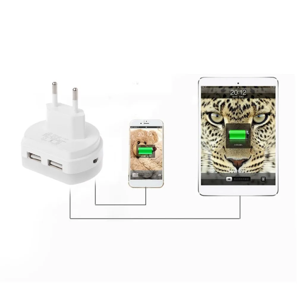 Светодиодный ночник с двойным USB зарядным устройством энергосберегающий