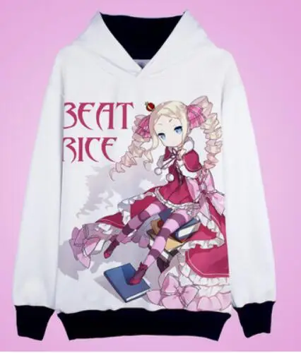 Re:Zero kara Hajimeru Isekai Seikatsu Twins Ram Rem Maid Косплей Костюм пуловер Толстовка пальто|pullover