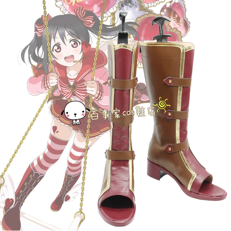 Отлично! Женские сапоги для косплея Love Live Nozomi Tojo Navy|love live cosplay shoes|living shoescostume shoes women