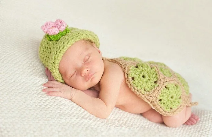 Вязание крючком детской одежды New baby фотосессии забавный новорожденный улитка