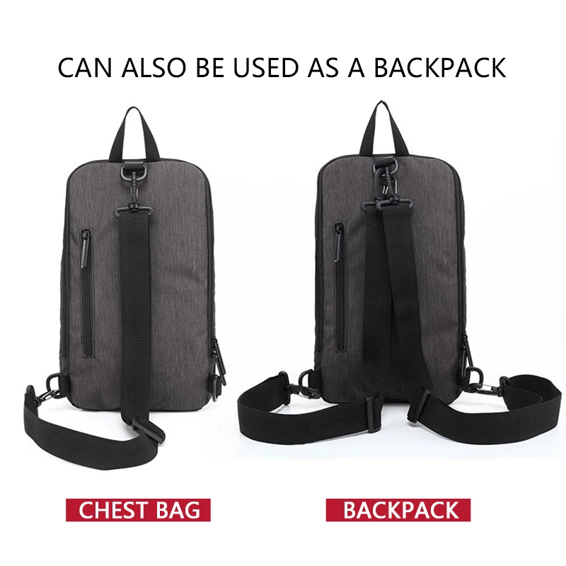New Crossbody Bags Fashion Men Shoulder Bags 9.7 inch Ipad Chest Pack Woemn Male Short Trip Messengers Bag