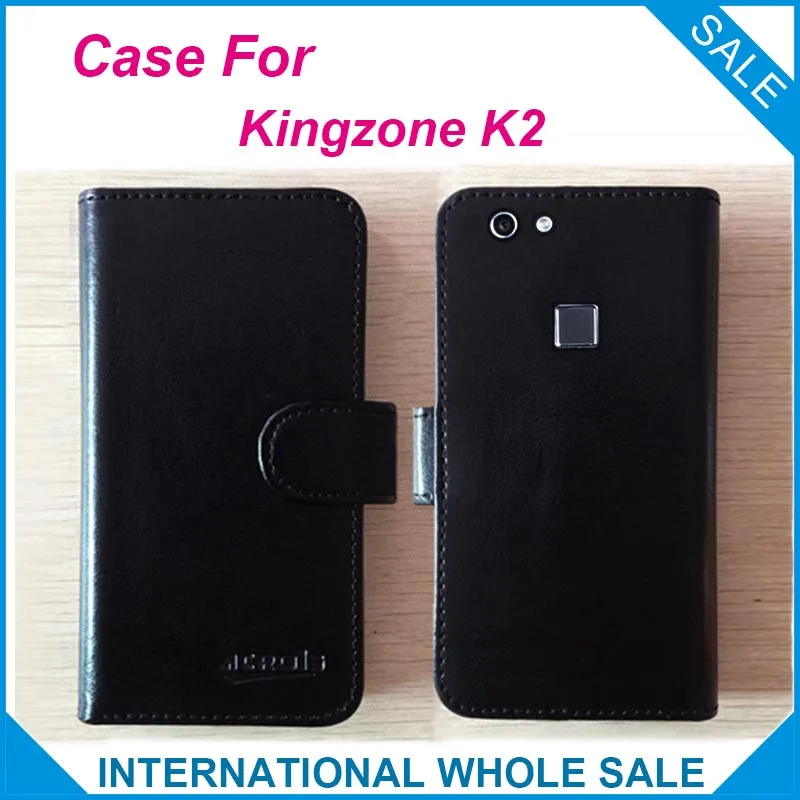 

Hot!! 2016 Kingzone K2 Case Factory price 6 Colors High Quality Leather Exclusive Flip Cover For Kingzone K2 tracking number