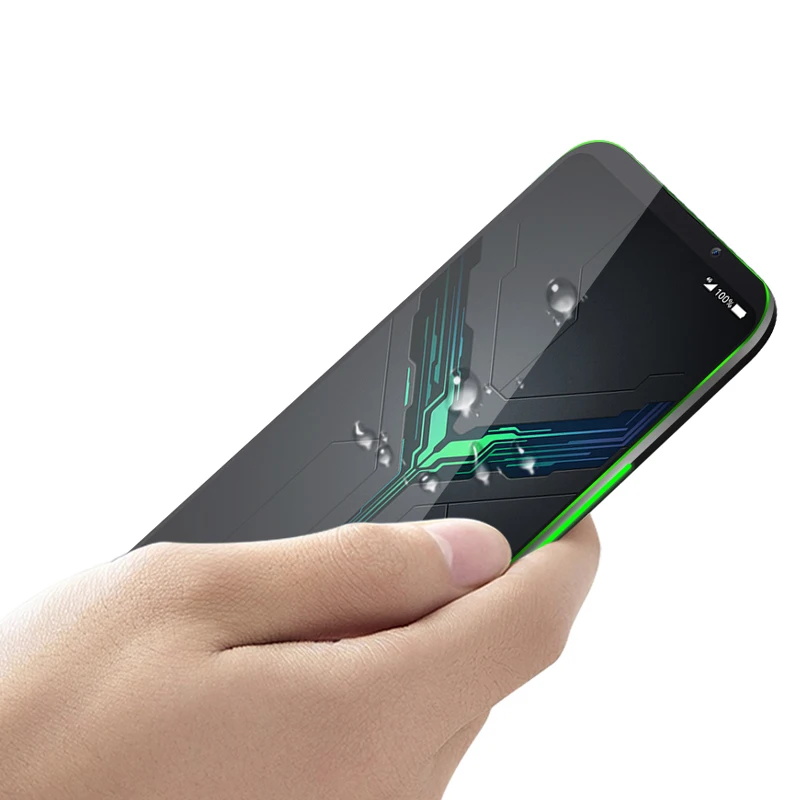 Закаленное 3d стекло с высоким содержанием алюминия для Xiaomi Black Shark 2 полное