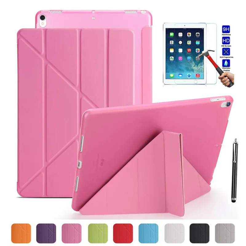 XSKEMP для iPad mini 2 3 7 9 &quotмягкая ТПУ Силиконовая задняя смарт крышка флип раза Стенд