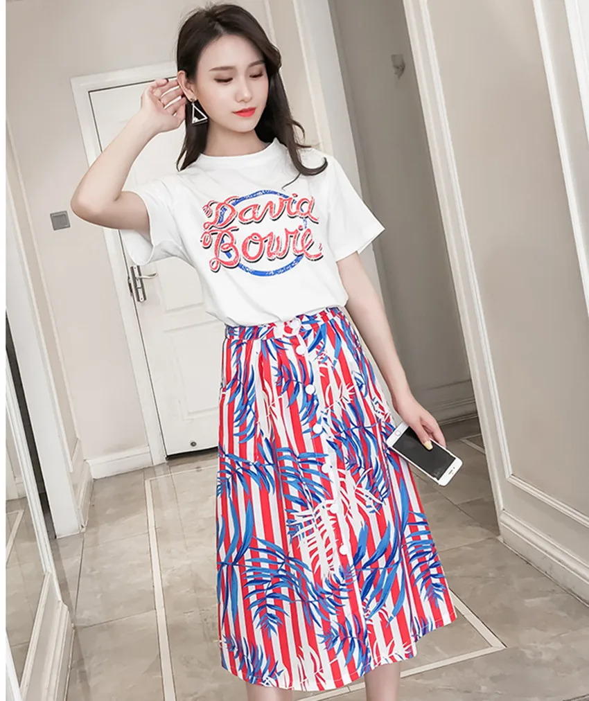 Женский Повседневный комплект из 2 предметов HAMALIEL белая свободная футболка с