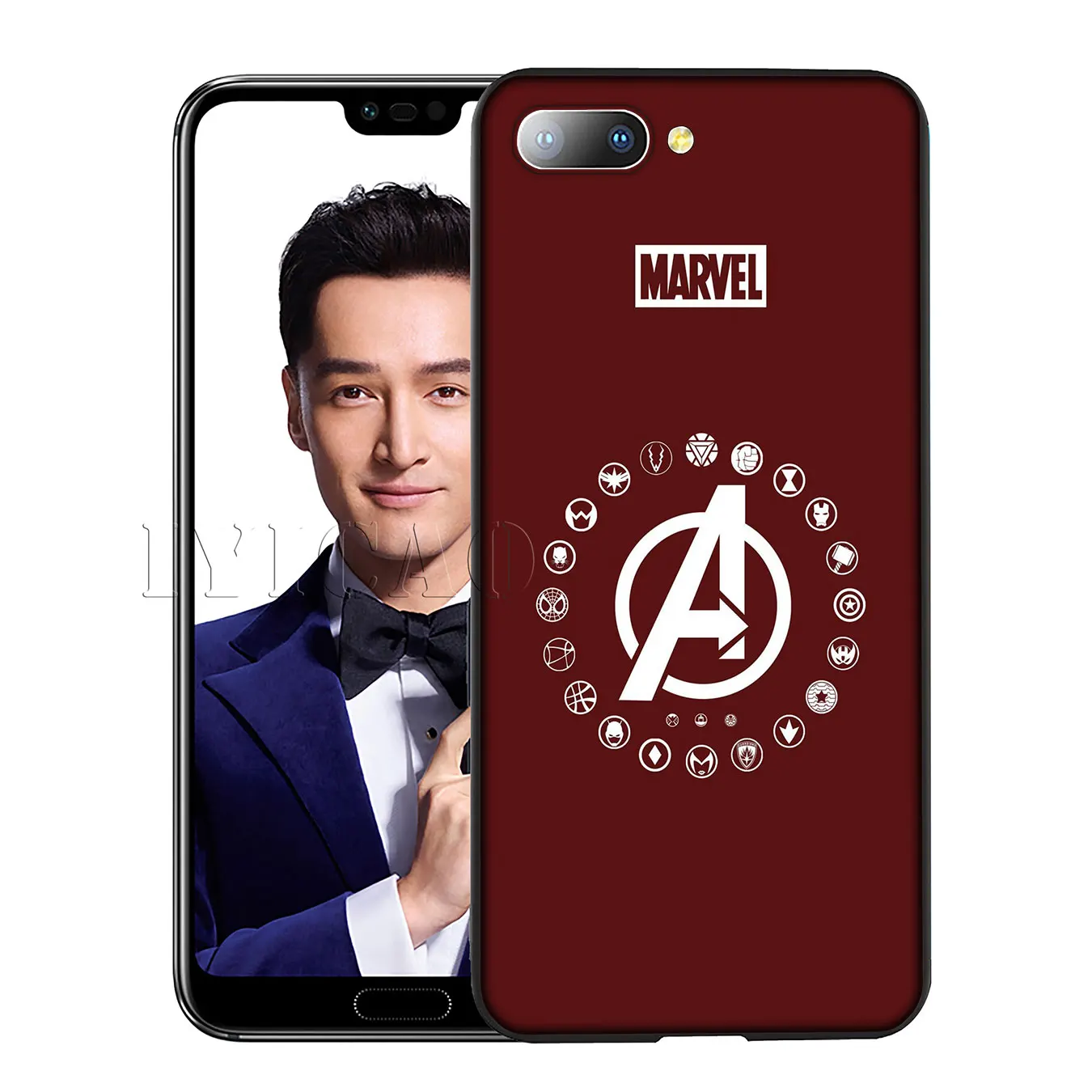 IYICAO Deadpool Iron Man Marvel Avengers Silicone Soft Case for Huawei Y7 Y6 Prime Y9 2018 Honor 8C 8X 8 9 10 Lite 7C 7X 7A Pro |