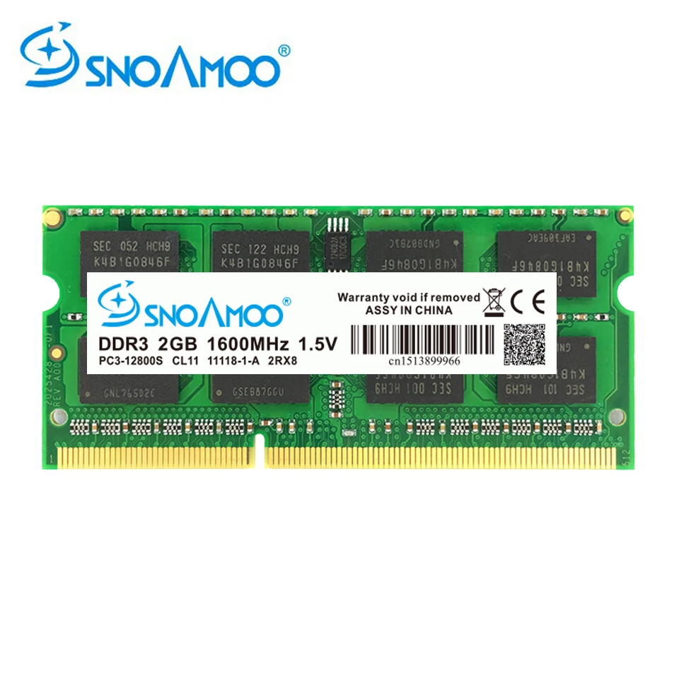 SNOAMOO DDR3 4 Гб 1333/1600 МГц memoria Ram память для ноутбука SO-DIMM 204 Pin 1 5 V 2Rx8 гарантия памяти