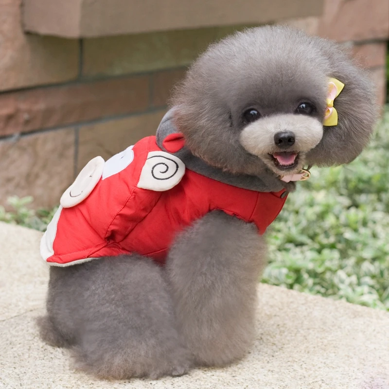 2017 Высококачественная зимняя куртка с двумя ножками для собак теплая хлопковая