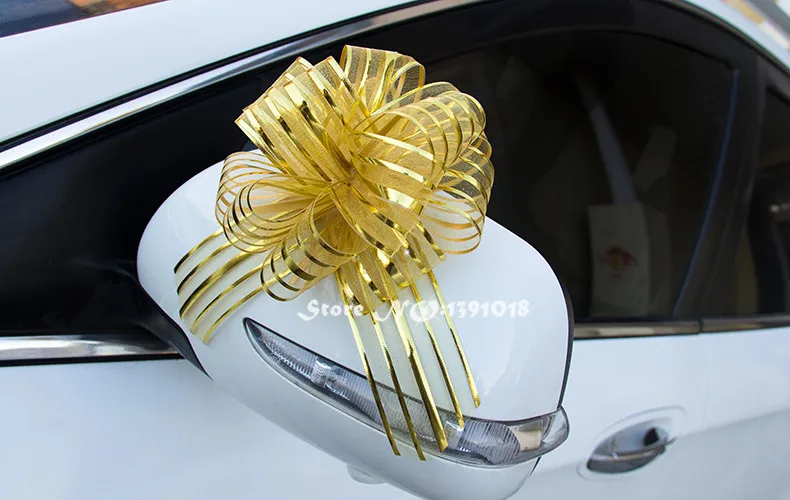 Натяжной бант лента свадебное украшение автомобиля дверные ручки зеркало