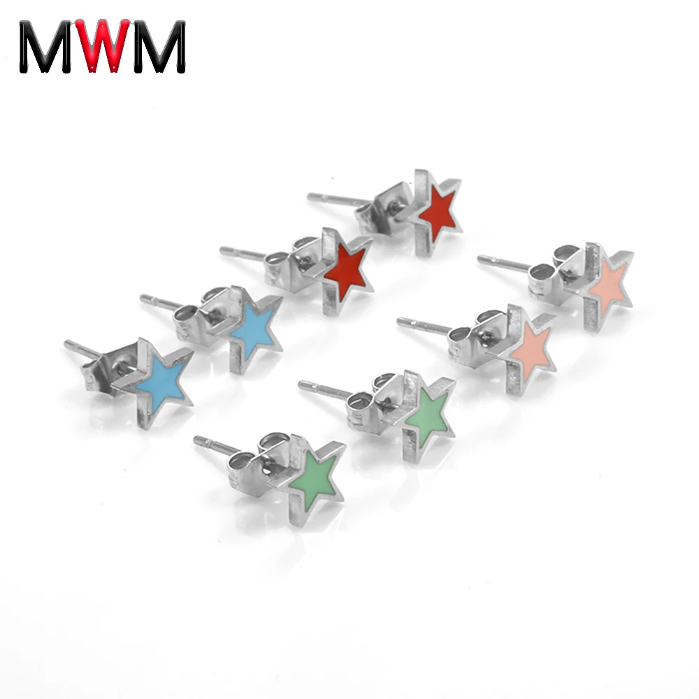 MWM серьги из нержавеющей стали для женщин Модные аксессуары ювелирные изделия